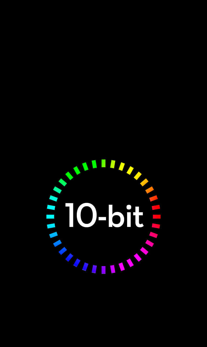 10-bit & D-Log M Color Performance