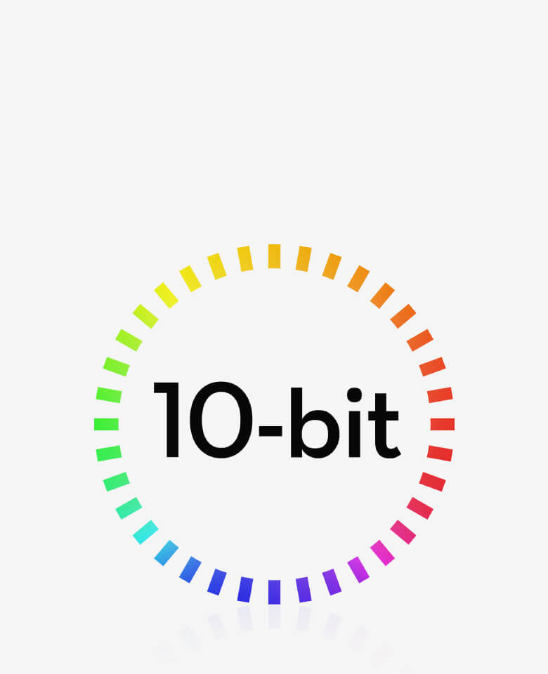 10-bit & D-Log M Color Performance