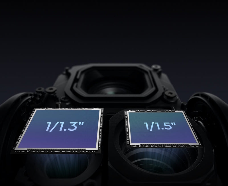 Dual 1/1.3″ & 1/1.5″ CMOS-Telecameras