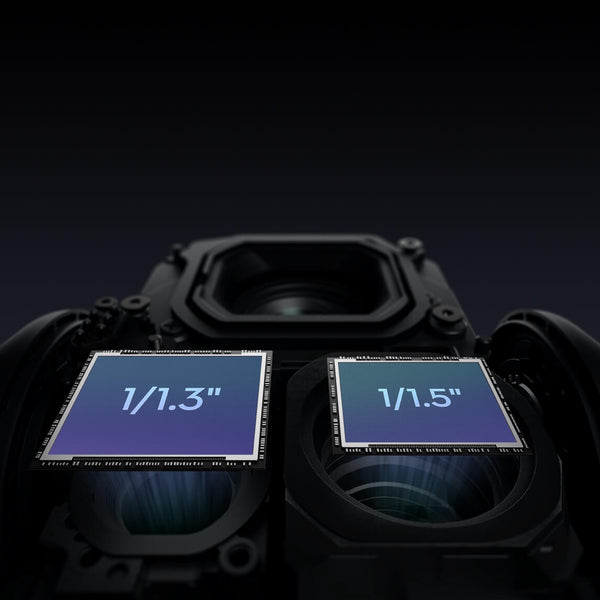 Dual 1/1.3″ & 1/1.5″ CMOS-Telecameras