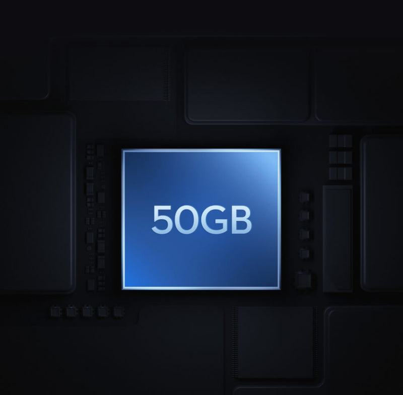 50GB Built-in Storage