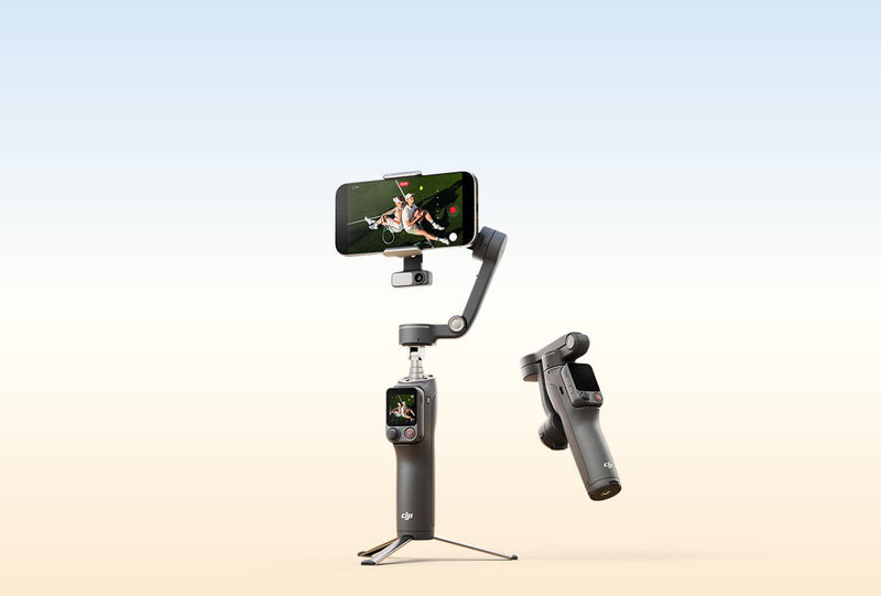 Built-in Extension Rod & Tripod, Folds With Ease